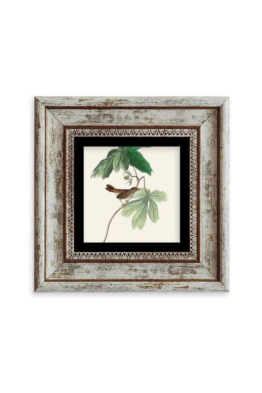 Yapraklar Çerçeveli Taş Tablo 20 cm