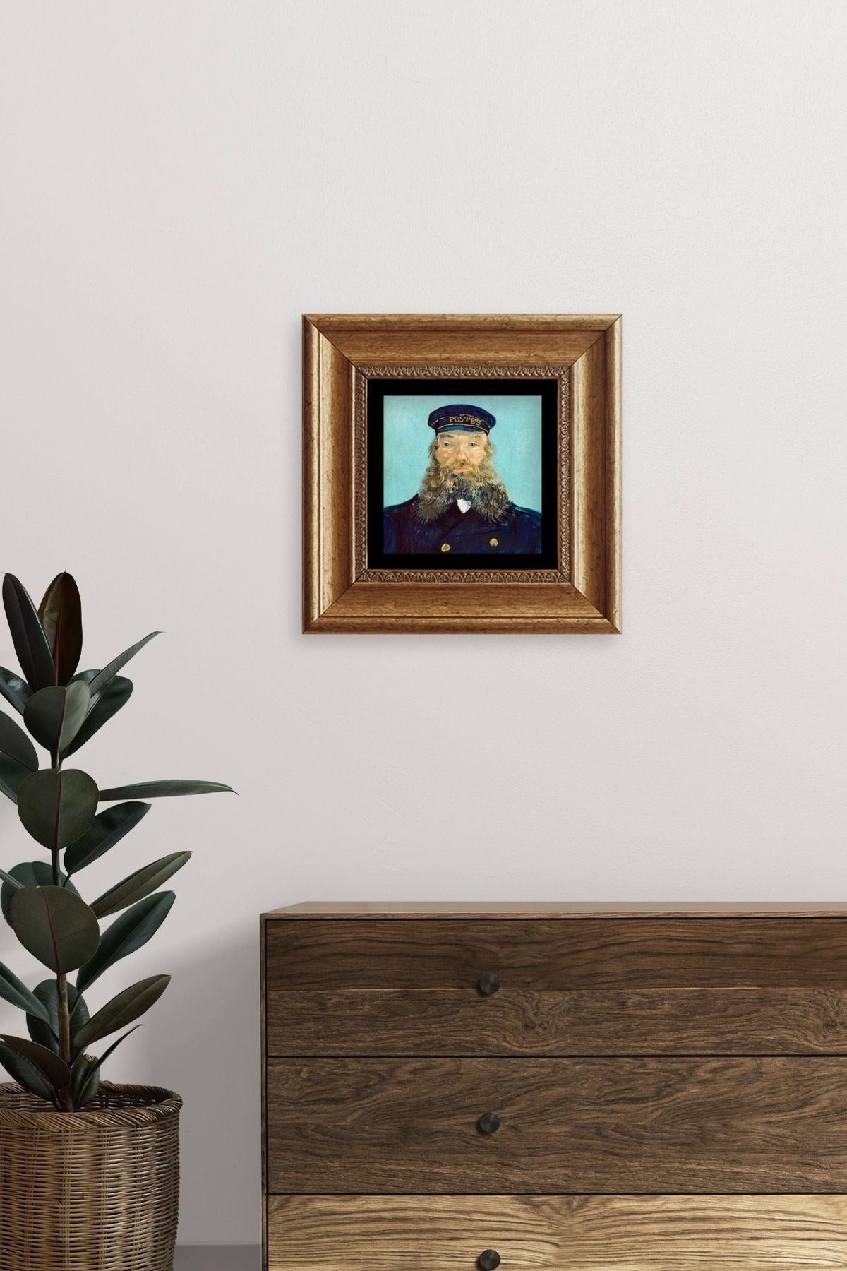 Van Gogh Çerçeveli Taş Tablo 20 cm