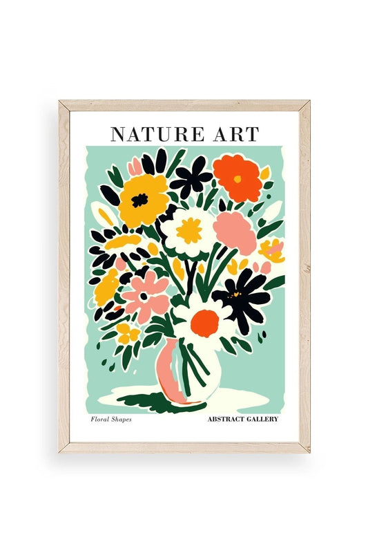 Çiçek Ahşap Çerçeveli Tablo 30 x 42