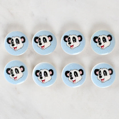 Loren Crafts 8'li Panda Düğme - 1059