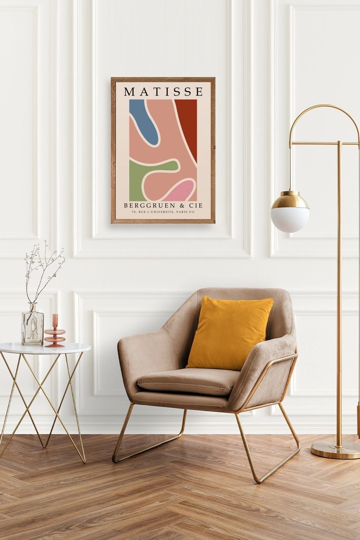 Modern Ahşap Çerçeveli Tablo 23 x 30