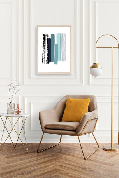 Modern Ahşap Çerçeveli Tablo 50 x 70