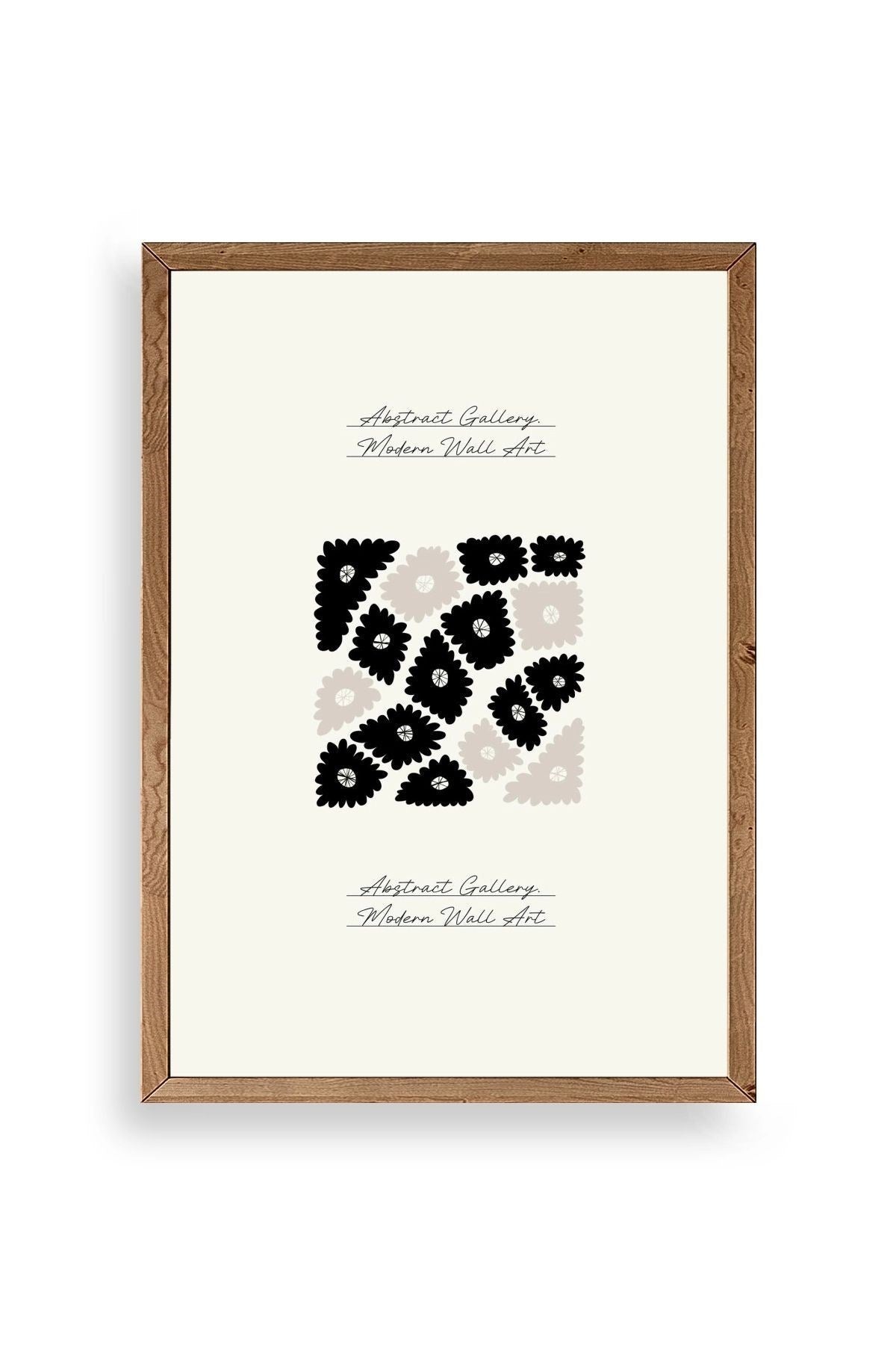 Çiçek Ahşap Çerçeveli Tablo 50 x 70