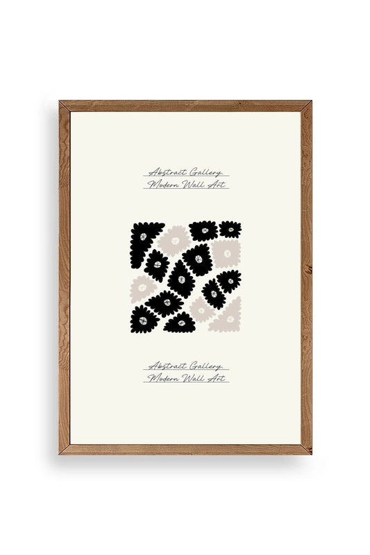 Çiçek Ahşap Çerçeveli Tablo 50 x 70