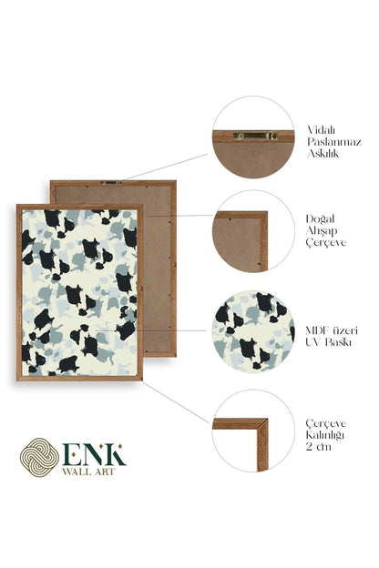 Desen Ahşap Çerçeveli Tablo 17 x 23