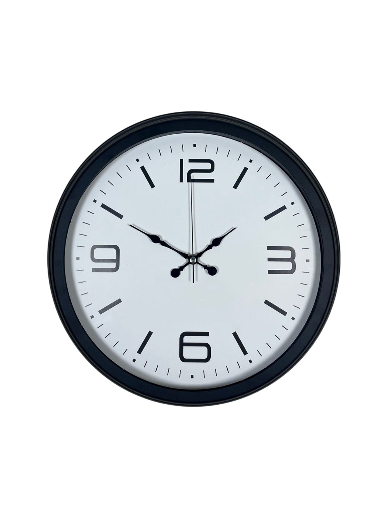 Zentime Sade & Şık Siyah 40 cm Metal Dekoratif Duvar Saati