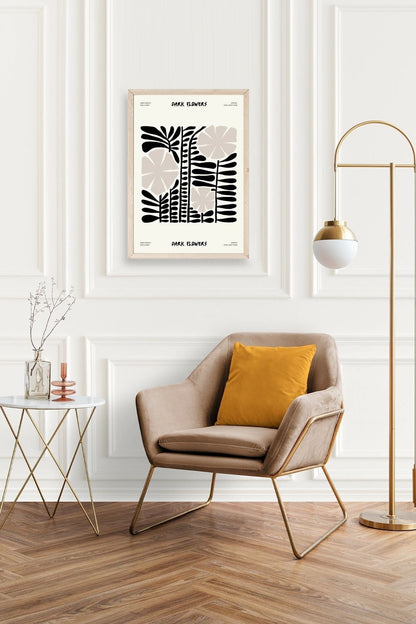 Çiçek Ahşap Çerçeveli Tablo 17 x 23