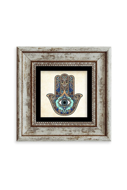 Fatma Ana Eli Çerçeveli Taş Tablo 20 cm