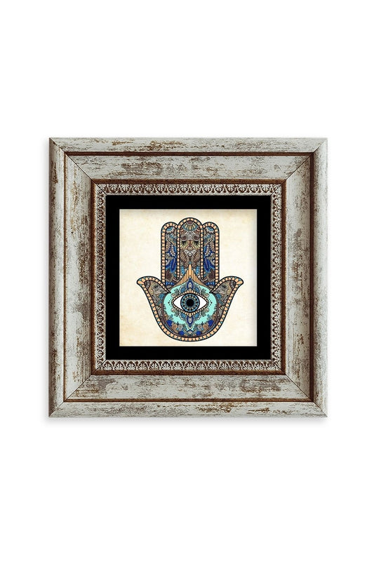 Fatma Ana Eli Çerçeveli Taş Tablo 20 cm