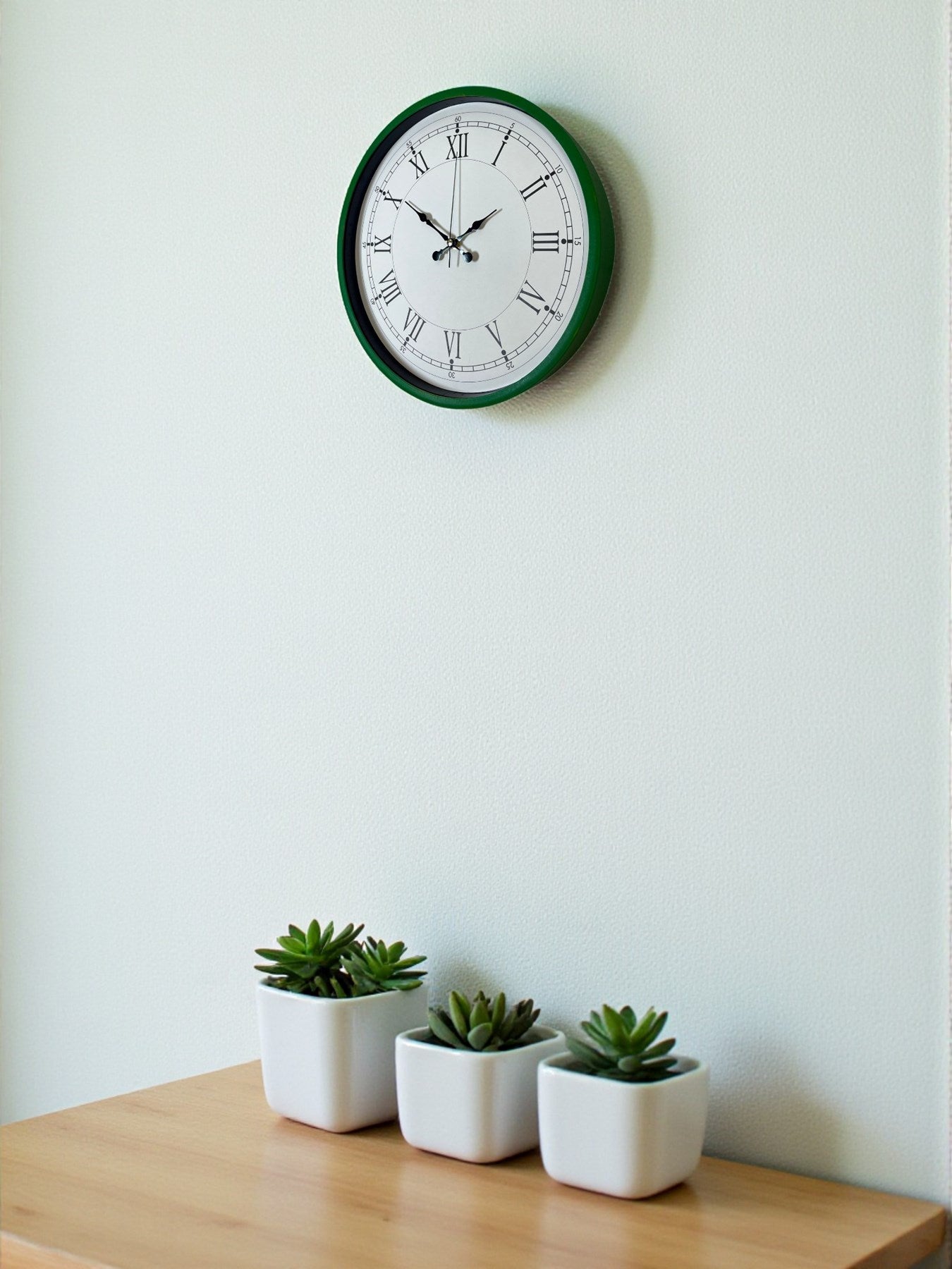 Zentime 36 Cm Yeşil Dekoratif Duvar Saati