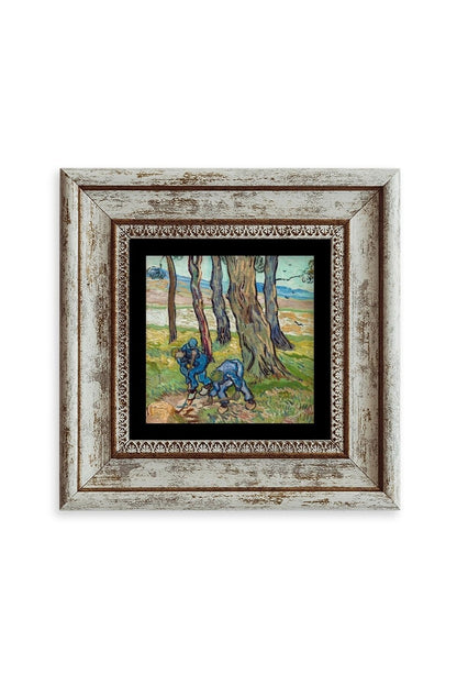 Van Gogh Çerçeveli Taş Tablo 20 cm