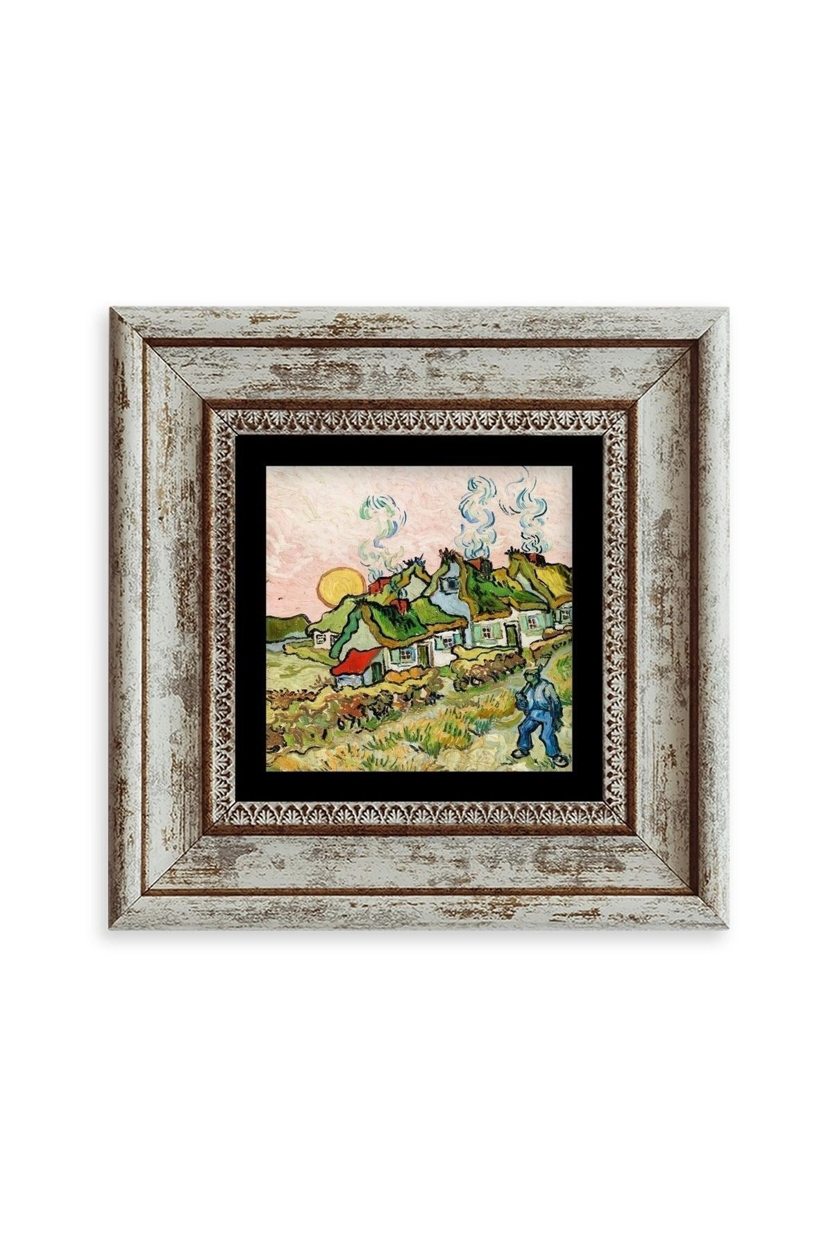 Van Gogh Çerçeveli Taş Tablo 20 cm