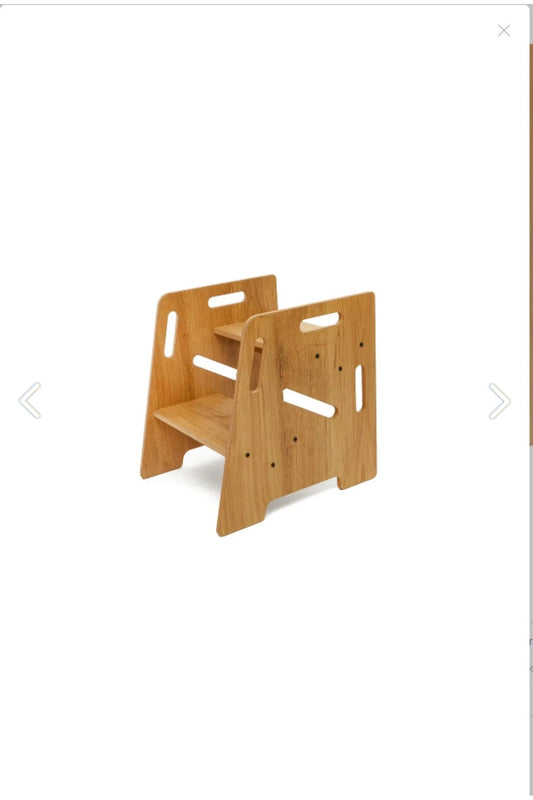 Çocuk / Yetişkin Montessori Ahşap Basamak, Yükseltici, Tabure