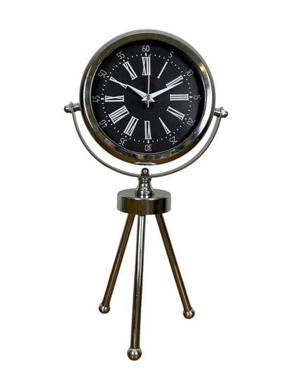 Zentime Krom Şık Üç Ayaklı Masa Saati