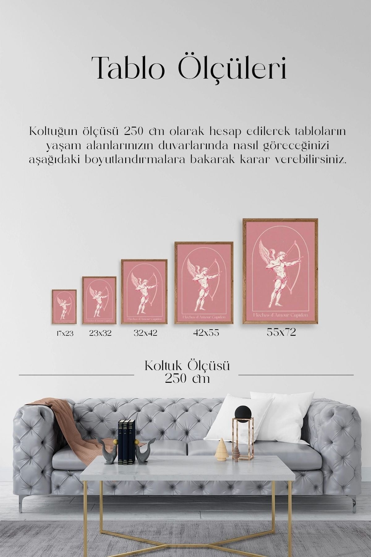 Cupid Ahşap Çerçeveli Tablo 50 x 70