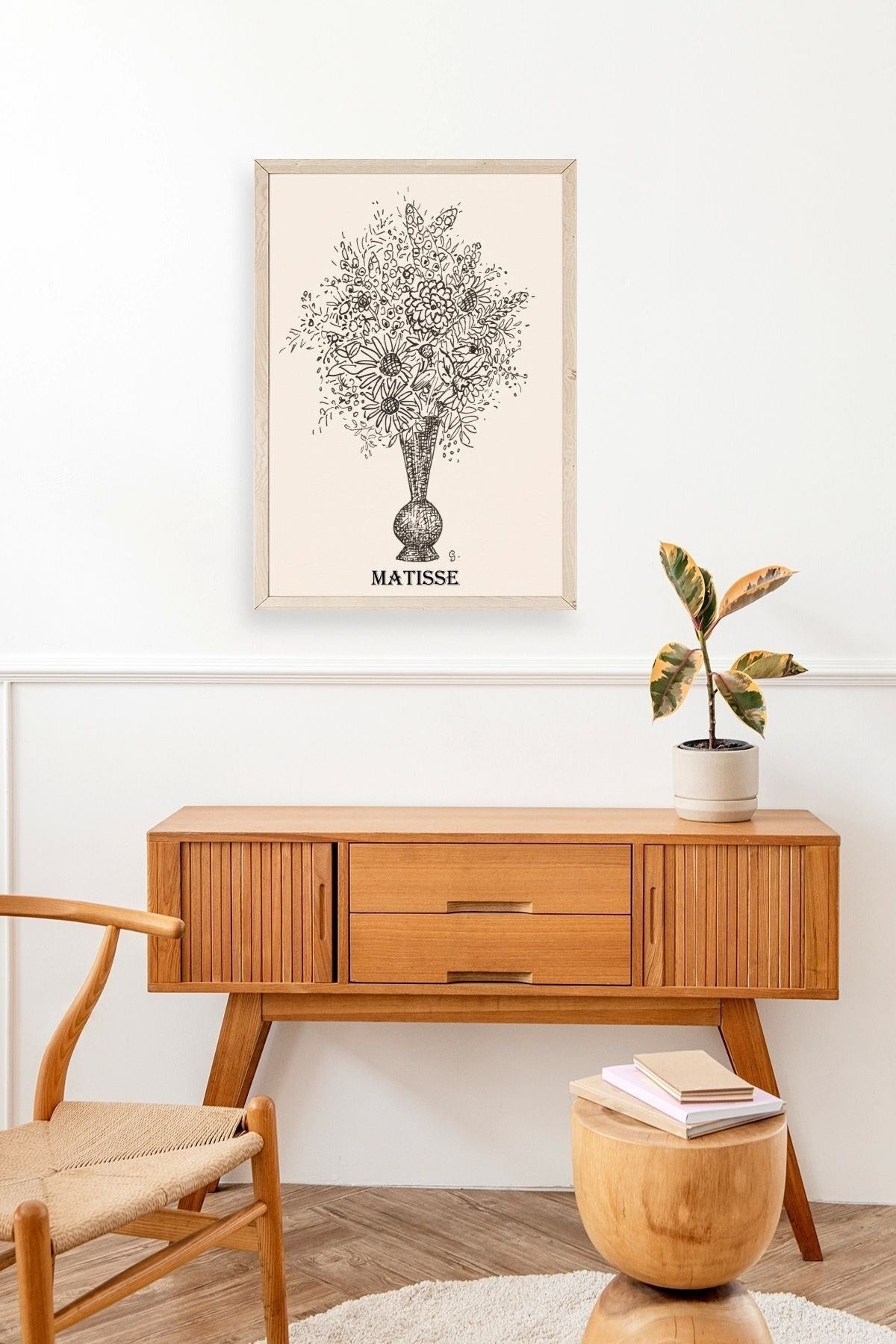 Matisse Ahşap Çerçeveli Tablo 17 x 23