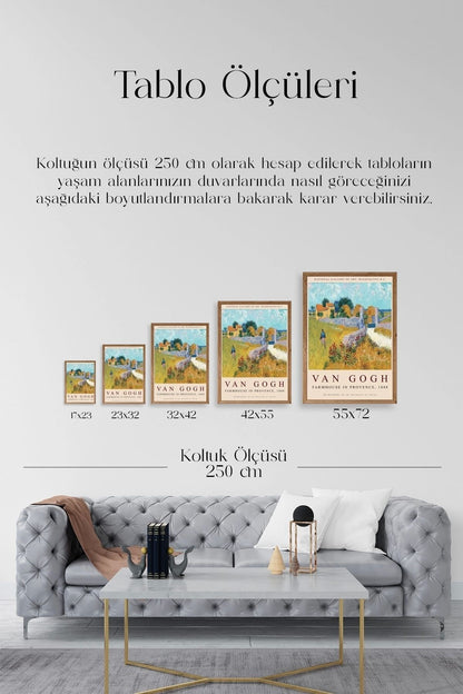 Van Gogh Ahşap Çerçeveli Tablo 50 x 70