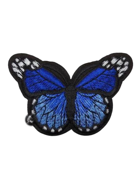Aplike Ütü İle Yapışan Kelebek Lacivert Arma 7x5 cm