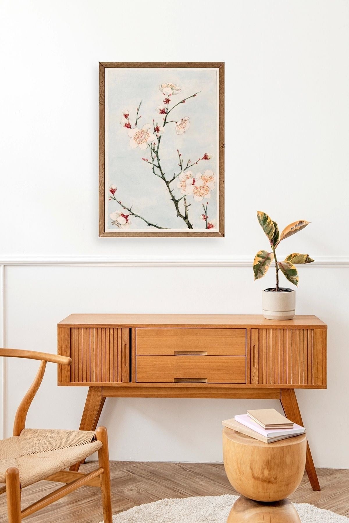 Cherry Blossom Ahşap Çerçeveli Tablo 50 x 70