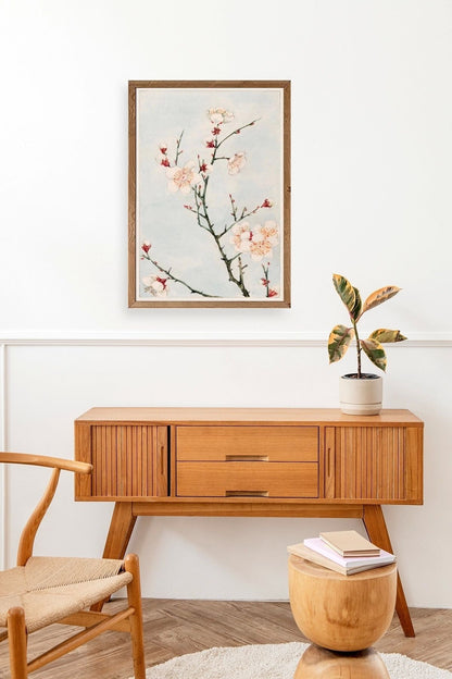 Cherry Blossom Ahşap Çerçeveli Tablo 50 x 70