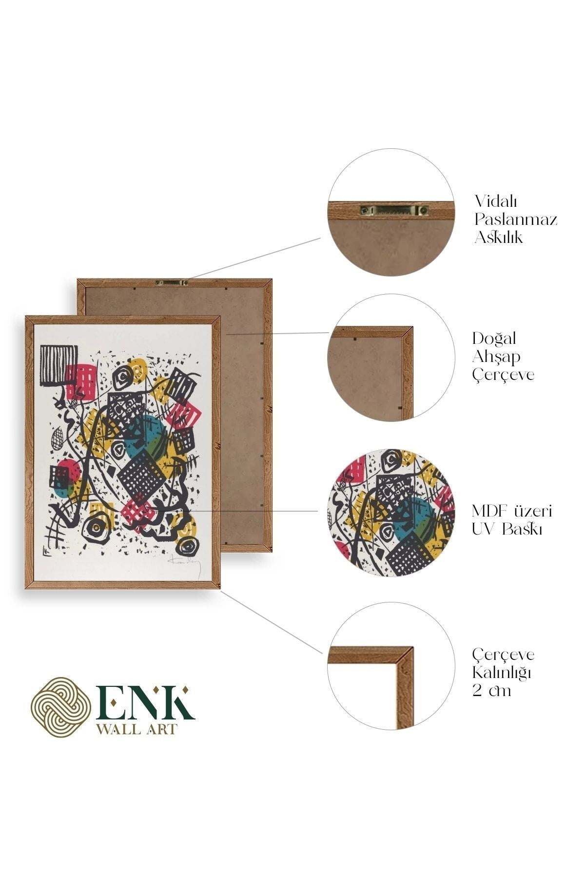 Welten Ahşap Çerçeveli Tablo 50 x 70