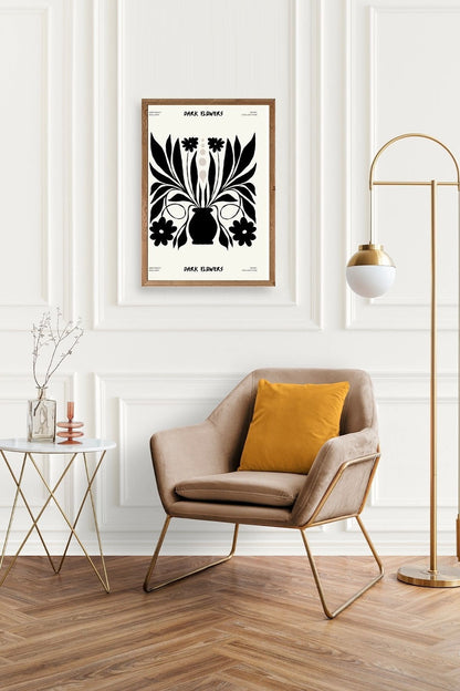 Çiçek Ahşap Çerçeveli Tablo 23 x 30