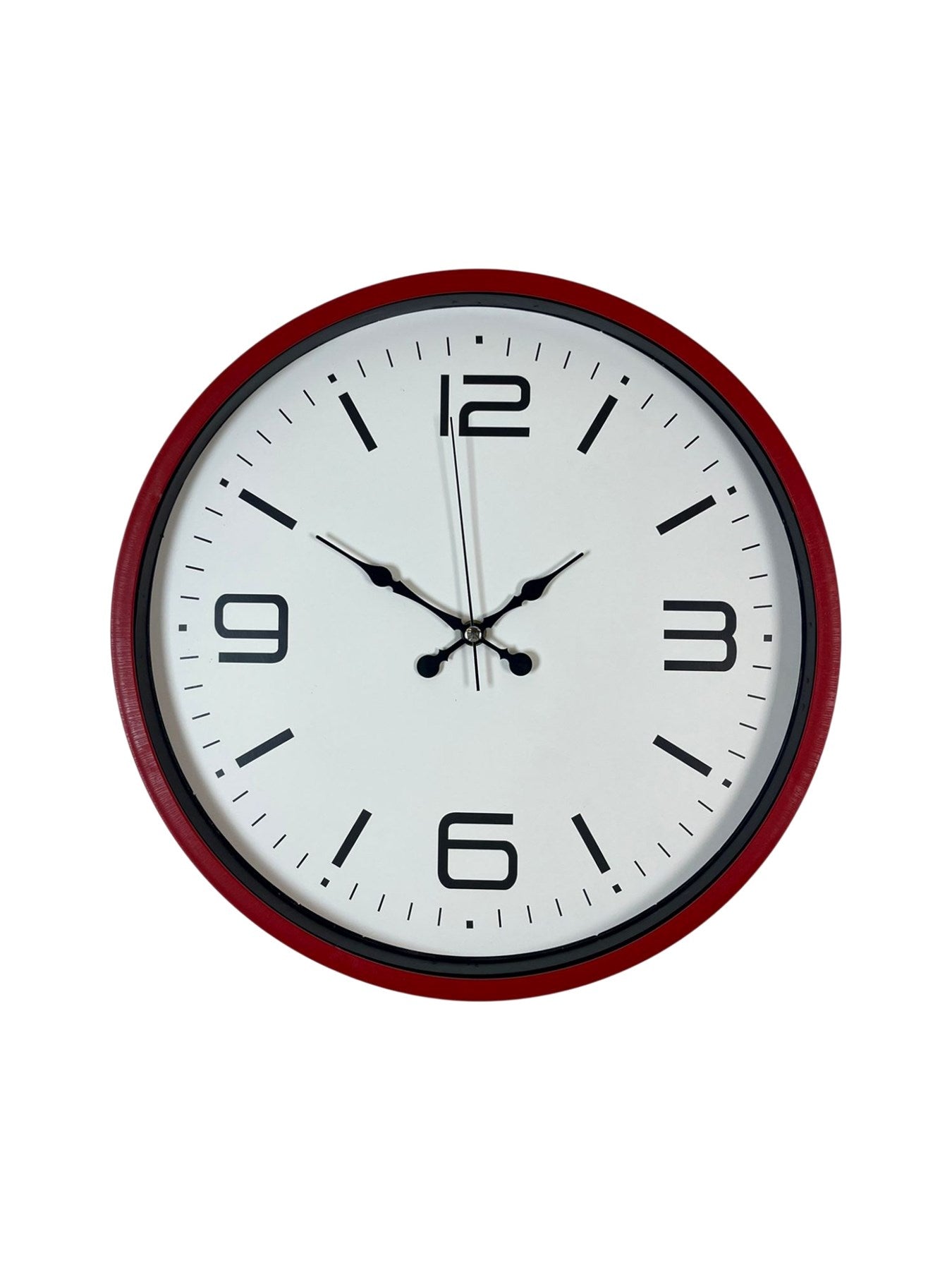 Zentime 36 Cm Kırmızı Dekoratif Duvar Saati