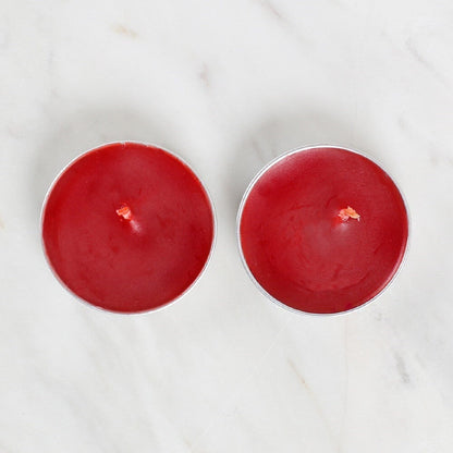 Loren 2'li Tealight Mum Kırmızı