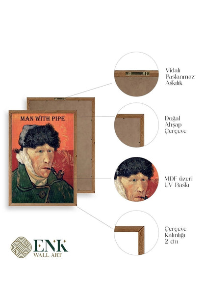 Van Gogh Ahşap Çerçeveli Tablo 17 x 23