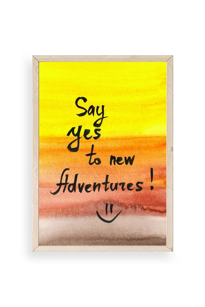 Motto Ahşap Çerçeveli Tablo 23 x 30