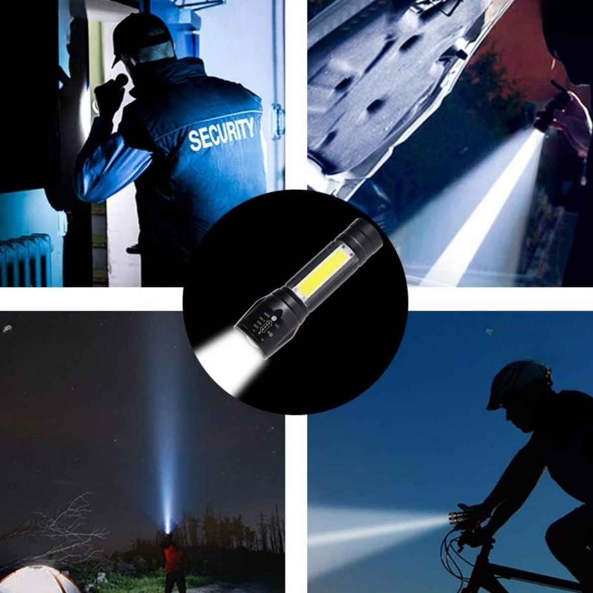 BUFFER® Kutulu Mini El Feneri – Taşınabilir LED Kamp ve Acil Durum El Lambası Plastik Gövde