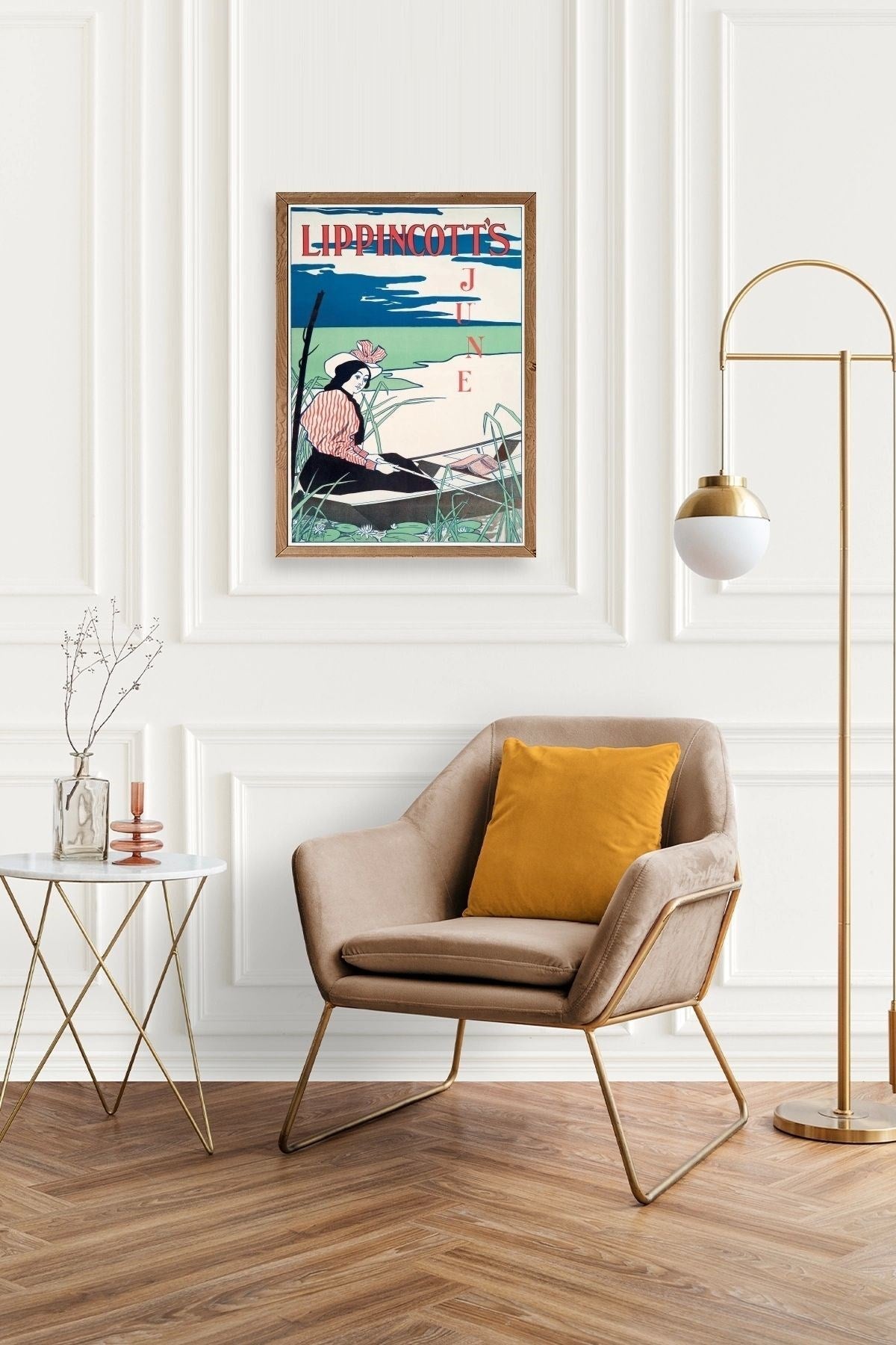 Lippincott's Ahşap Çerçeveli Tablo 23 x 30