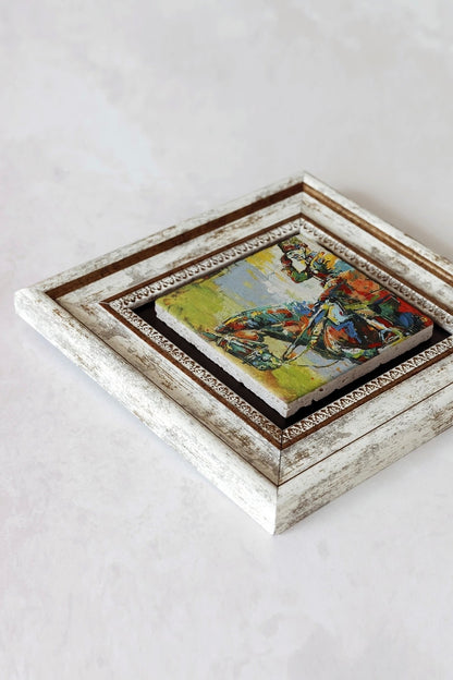 Atatürk Çerçeveli Taş Tablo , Çerçeveli Taş Duvar Dekoru-enkcrcvtbl-00127 20 cm