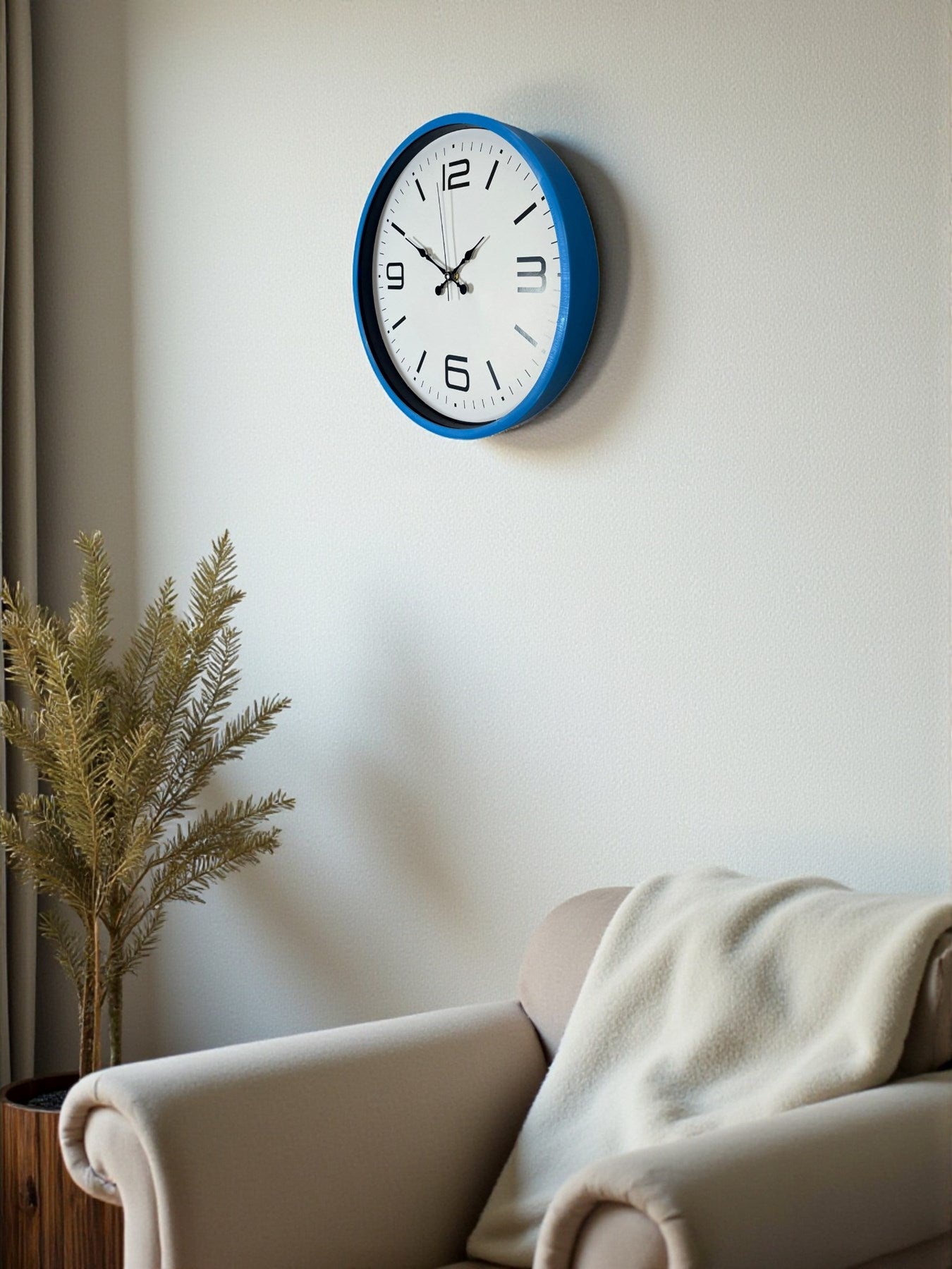 Zentime 36 Cm Mavi Dekoratid Duvar Saati