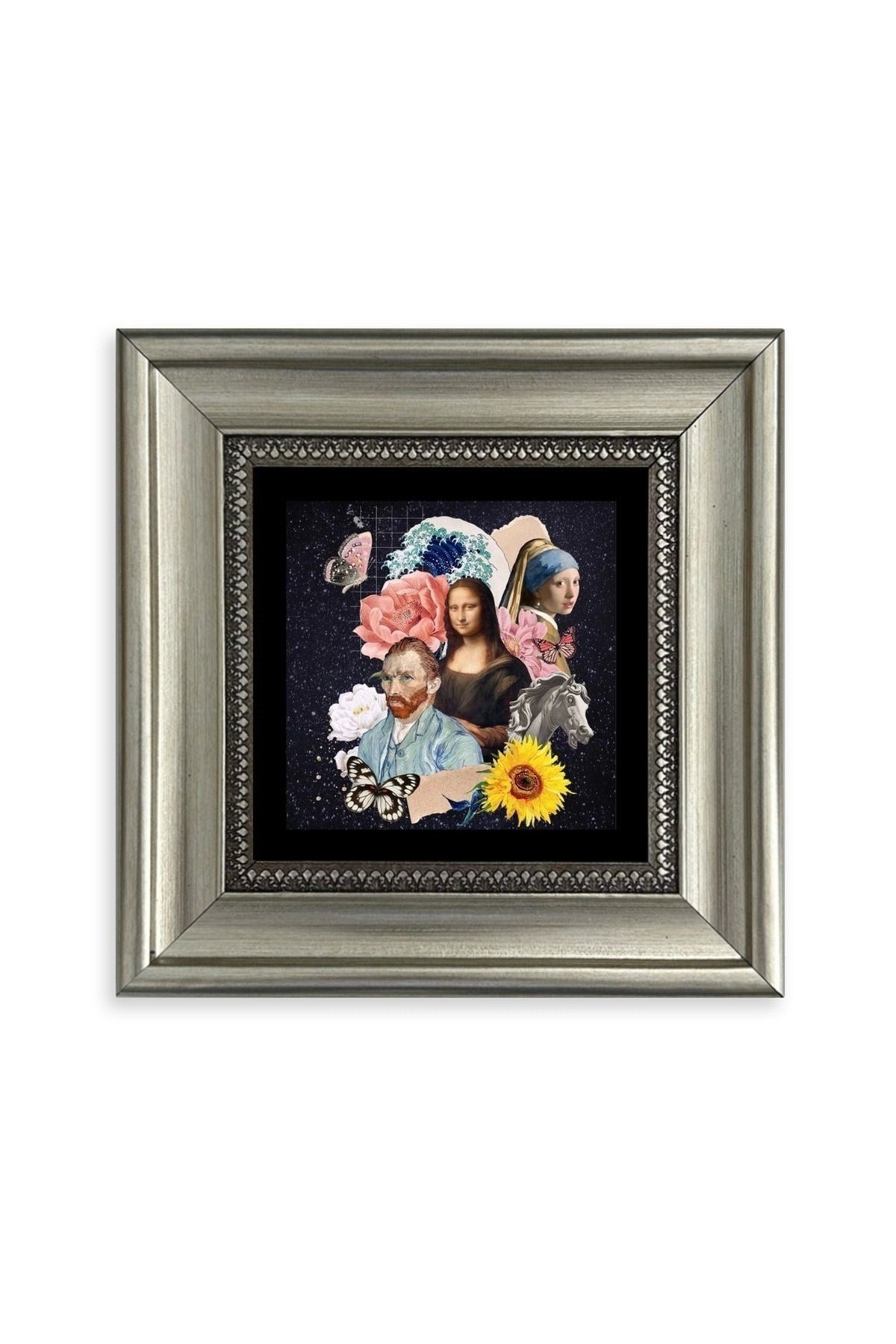 Van Gogh Çerçeveli Taş Tablo 20 cm