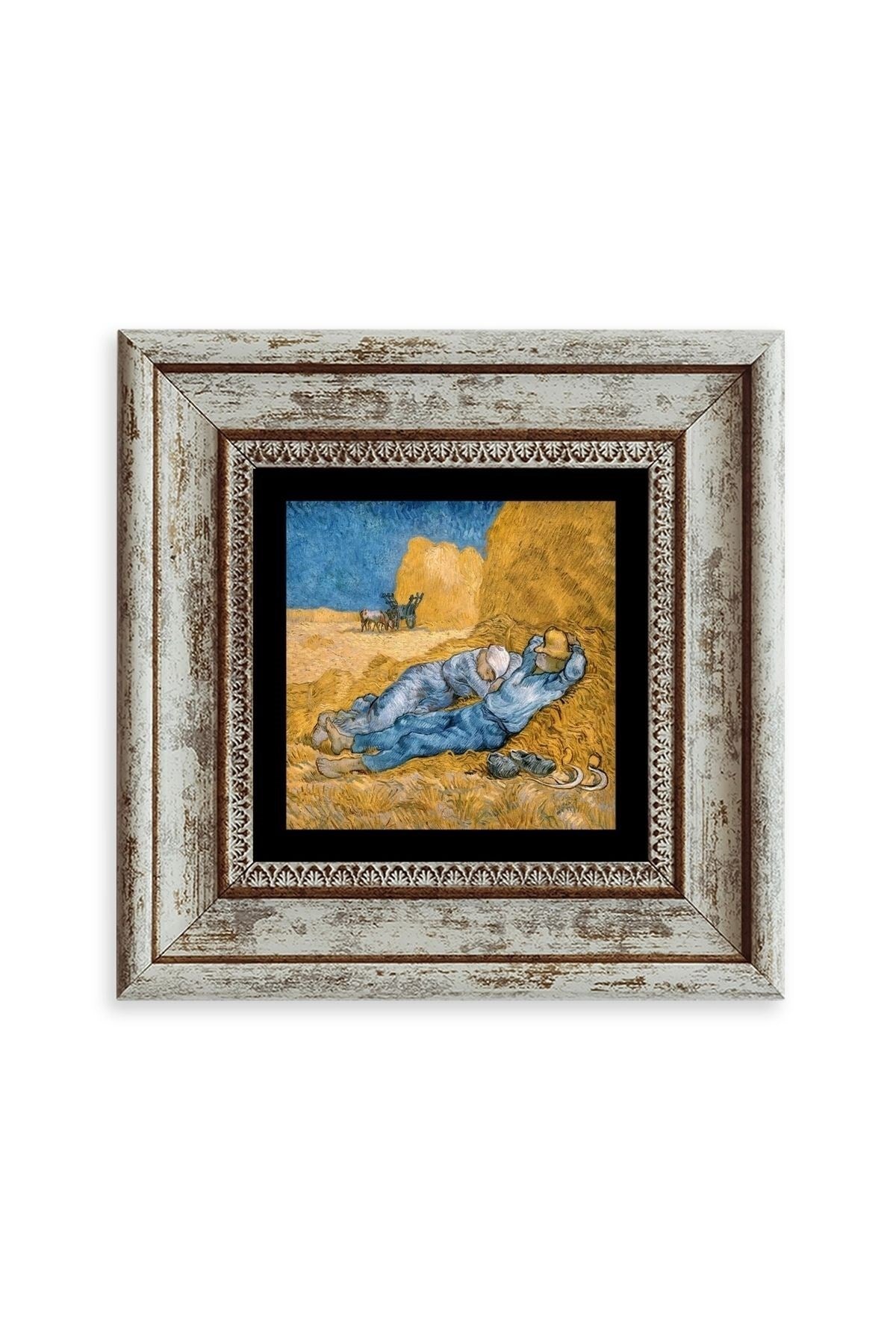 Van Gogh Çerçeveli Taş Tablo 20 cm