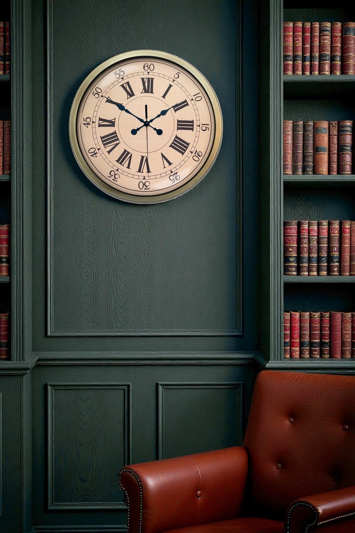 Zentime 40 Cm Eskitme Vintage Duvar Saati