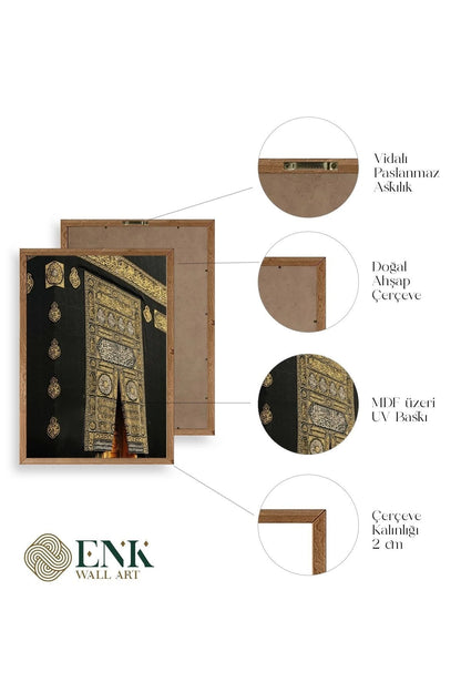 Kabe Ahşap Çerçeveli Tablo 17 x 23