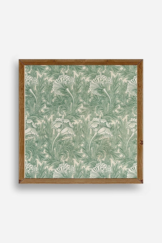 Çiçek Ahşap Çerçeveli Tablo 50 x 50