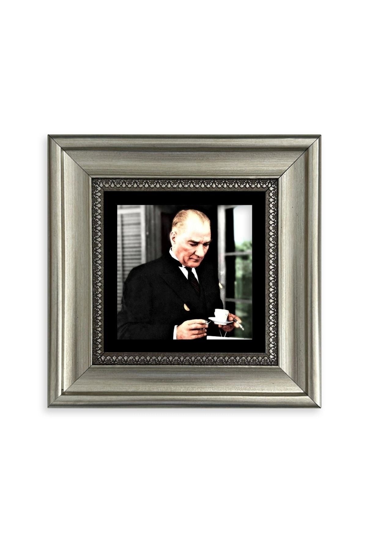Atatürk Çerçeveli Taş Tablo 20 cm