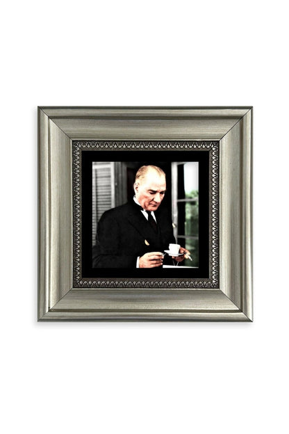 Atatürk Çerçeveli Taş Tablo 20 cm