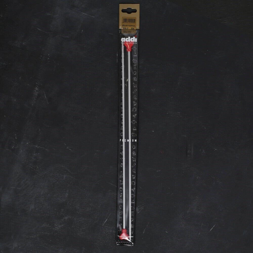 ADDI KALPLİ 4,5MM 40CM KLASİK ALÜMİNYUM ÖRGÜ ŞİŞİ