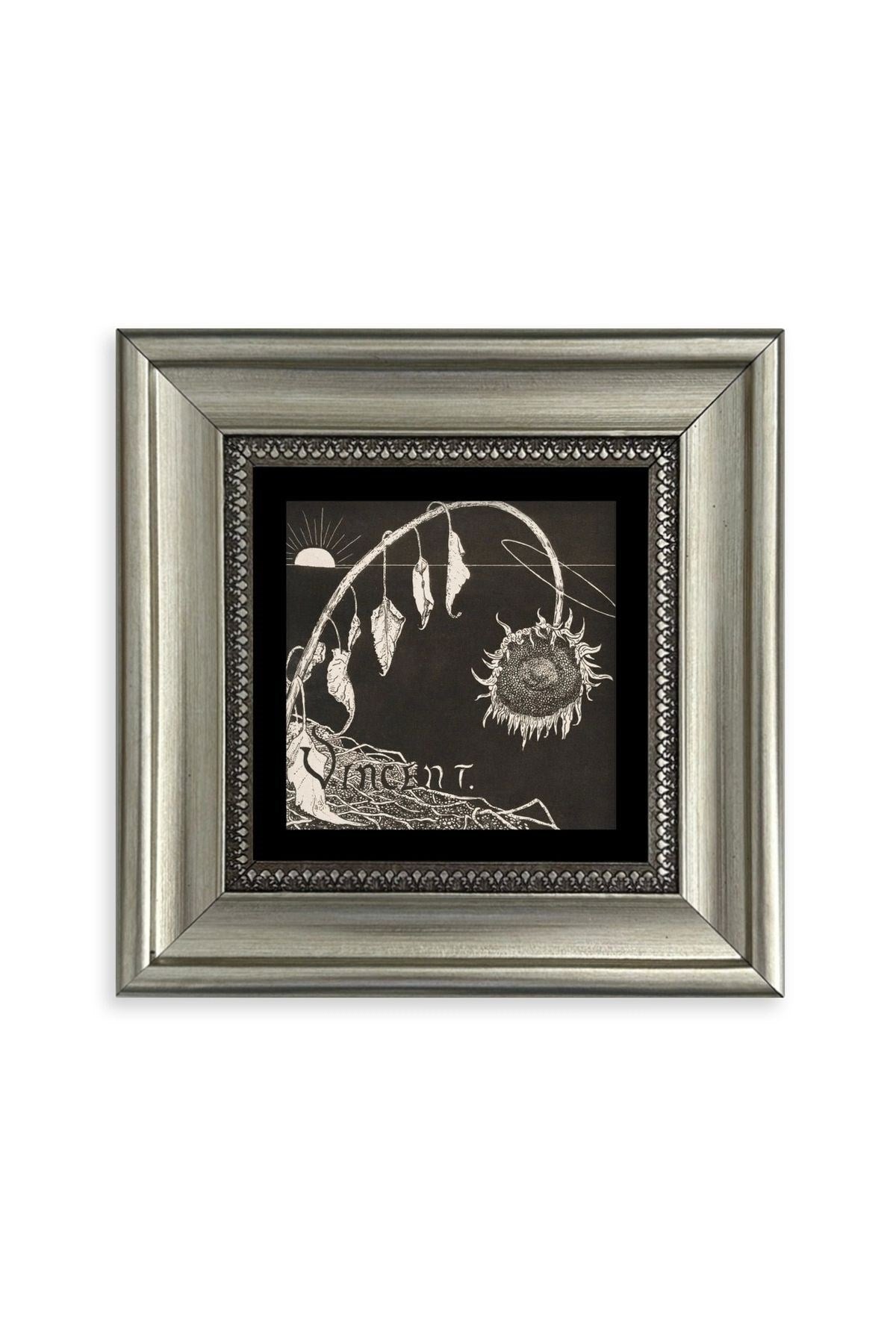 Van Gogh Çerçeveli Taş Tablo 20 cm