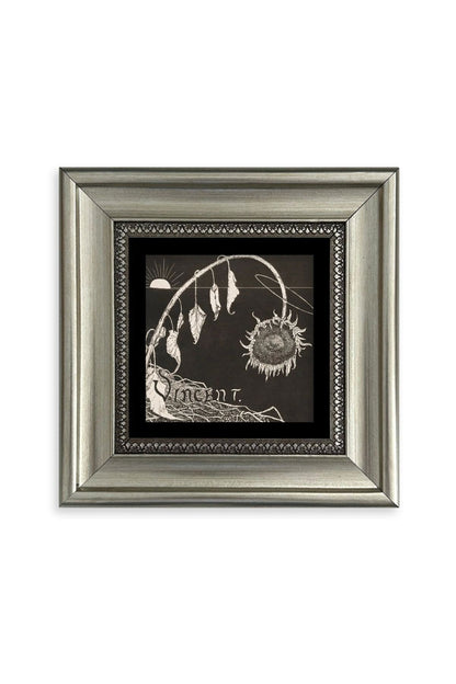 Van Gogh Çerçeveli Taş Tablo 20 cm