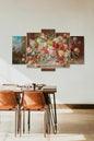Çiçekler 5 Parçalı Mdf Tablo 60 x 100