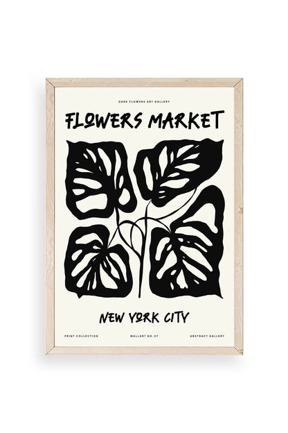 Yaprak Ahşap Çerçeveli Tablo 50 x 70