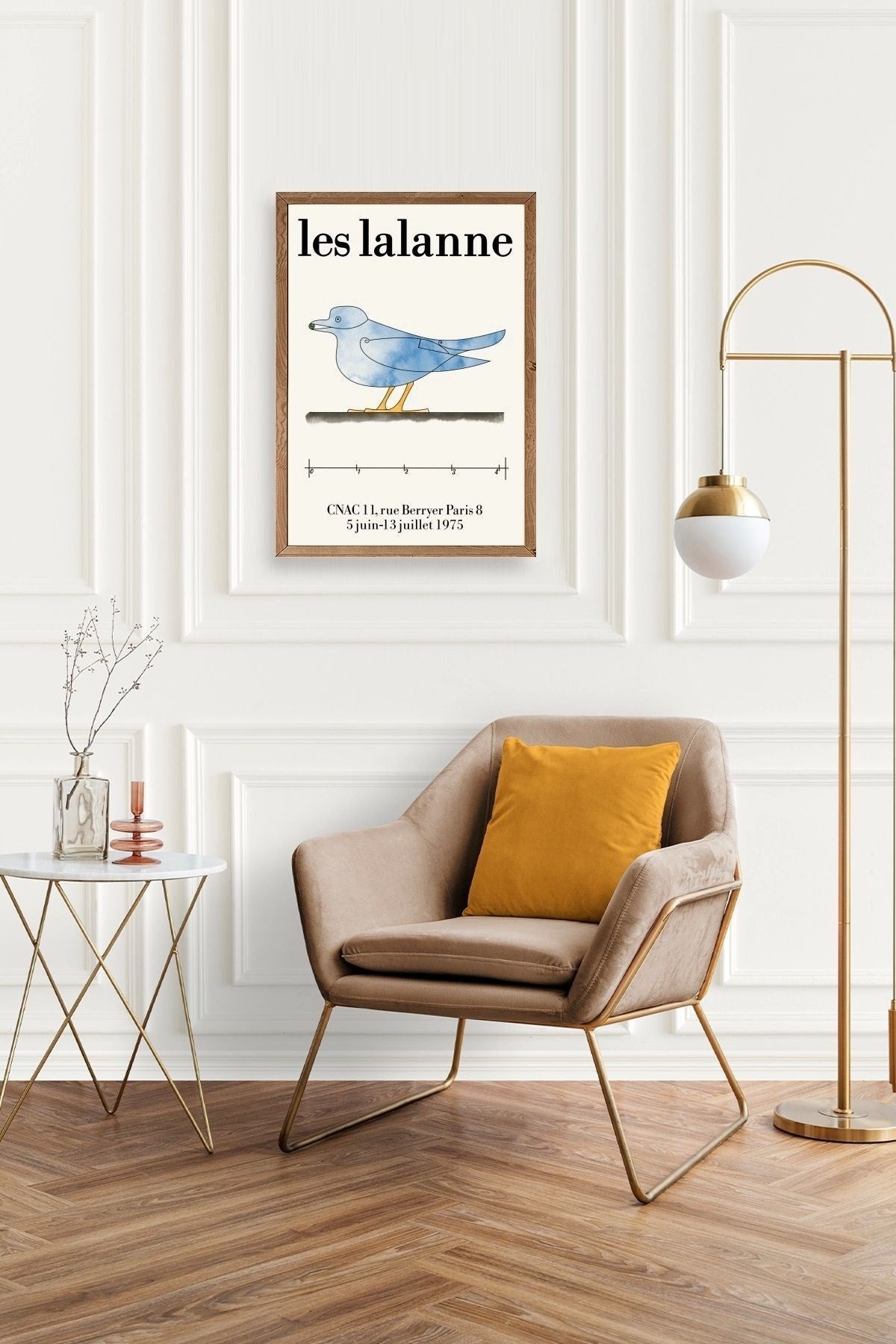 Les Lalanne Ahşap Çerçeveli Tablo 50 x 70