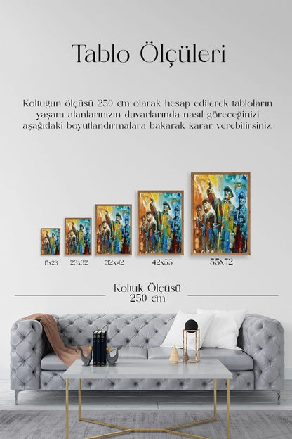 Atatürk Ahşap Çerçeveli Tablo 50 x 70