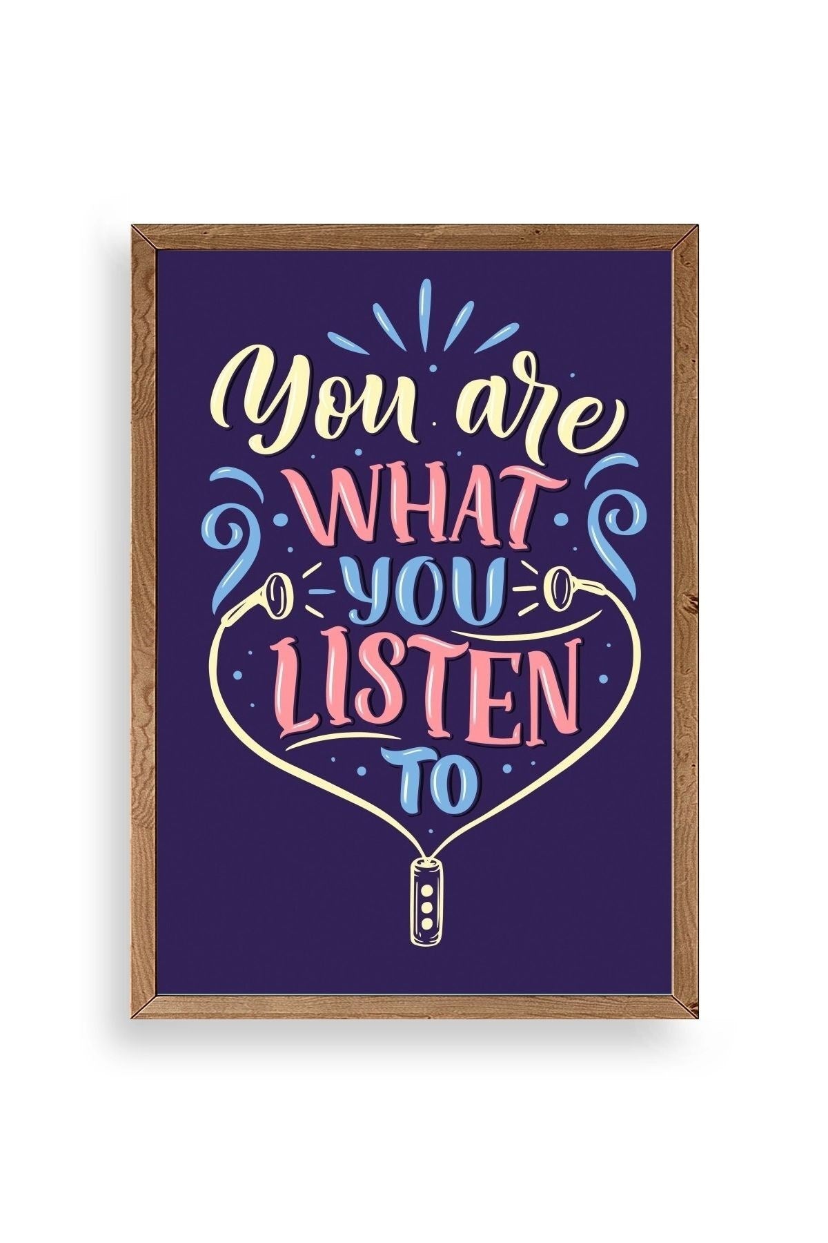 Motto Ahşap Çerçeveli Tablo 23 x 30