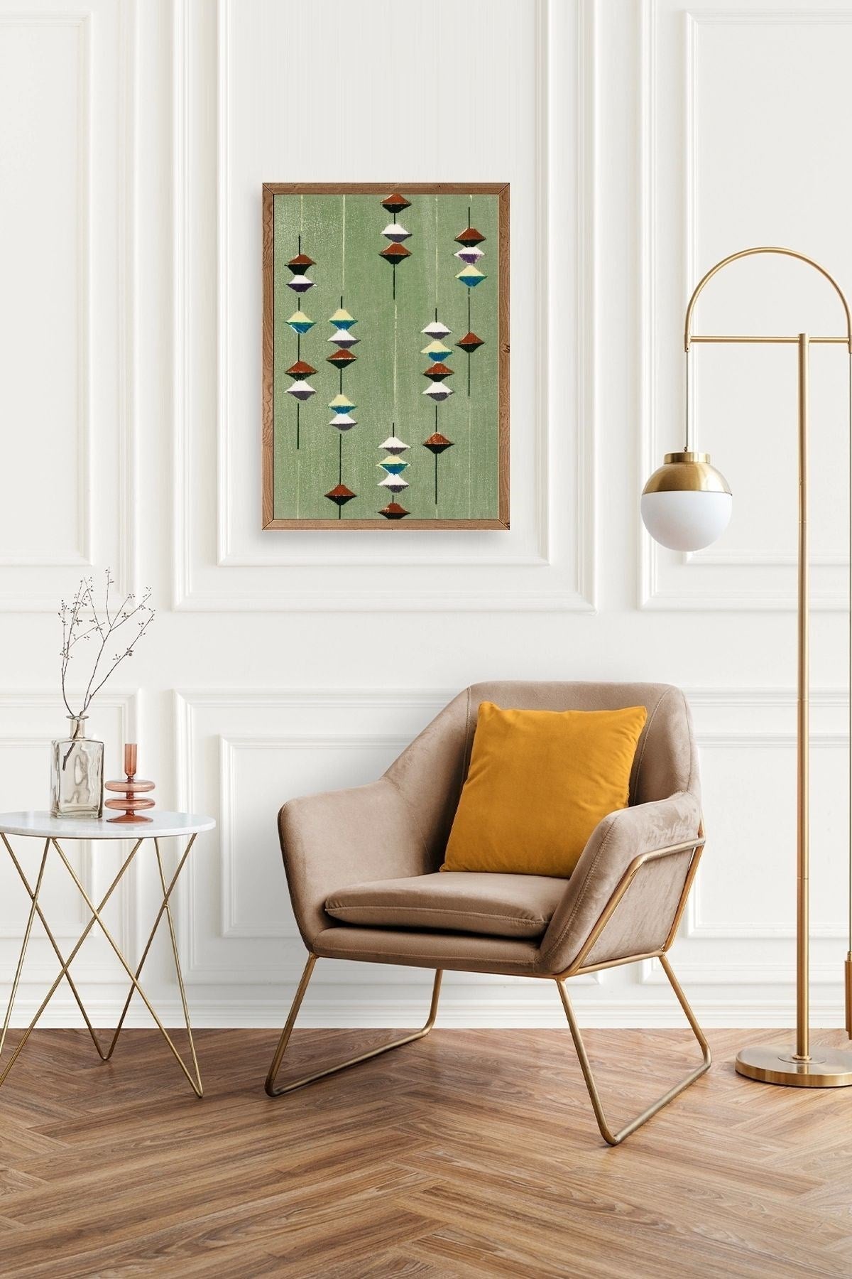 Furuya Korin Ahşap Çerçeveli Tablo 23 x 30